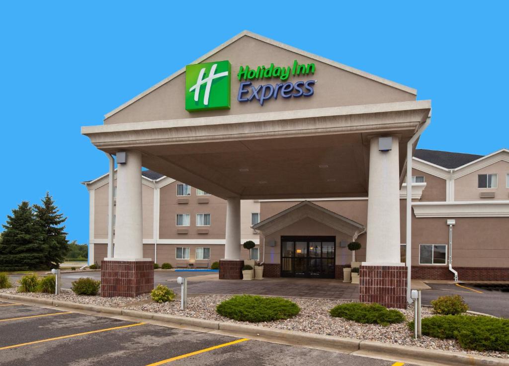 a building with a hilton inn express sign on it at Holiday Inn Express Jamestown, an IHG Hotel in Jamestown