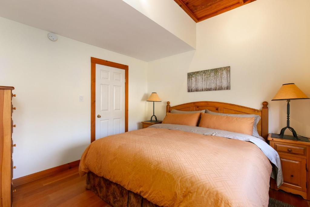 Postel nebo postele na pokoji v ubytování Pemberton Valley 1 bedroom suite king size bed free parking WIFI cable TV