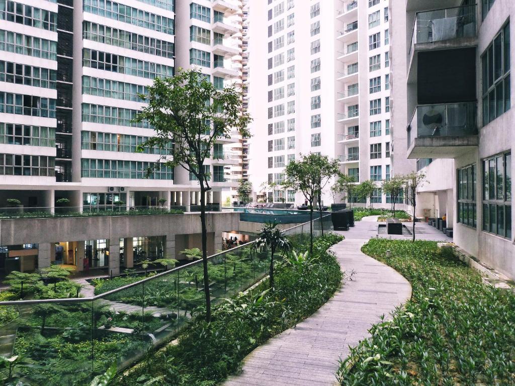 Zahrada ubytování Regalia Skypool KLCC