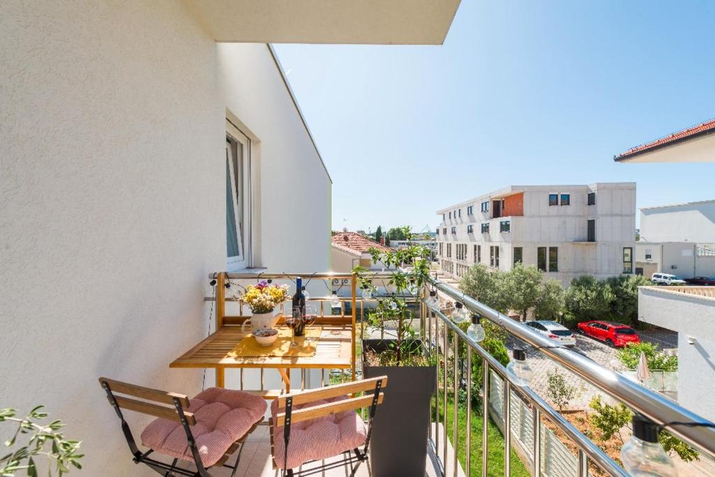 Balkón nebo terasa v ubytování Narancin Apartments