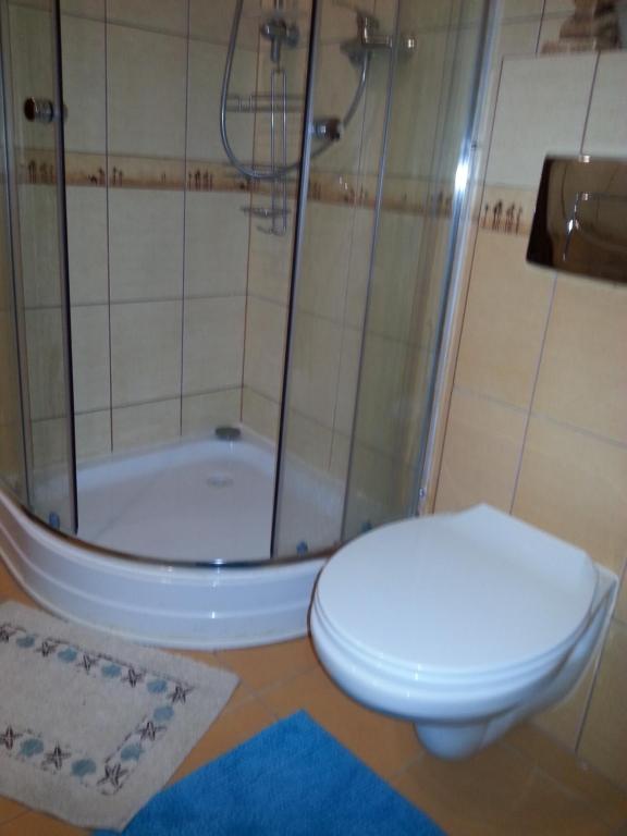 Kúpeľňa v ubytovaní Pod Sową