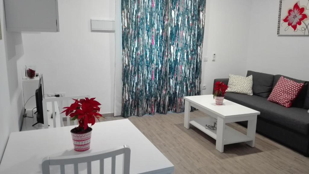 A seating area at Apartamento Centro Sol Plazuela