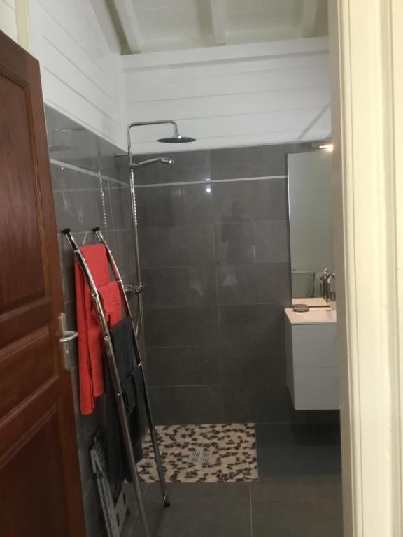 Koupelna v ubytování Villa Bwa Kannel