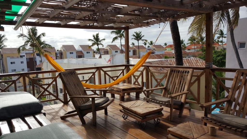 Balkón nebo terasa v ubytování Private Rooms-Art Punta Cana