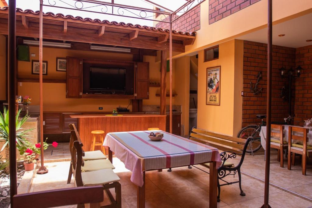 Posezení v ubytování Casa Huéspedes Pimentel