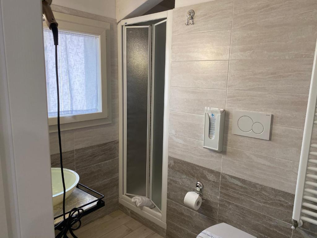Koupelna v ubytování Acquamarina b&b