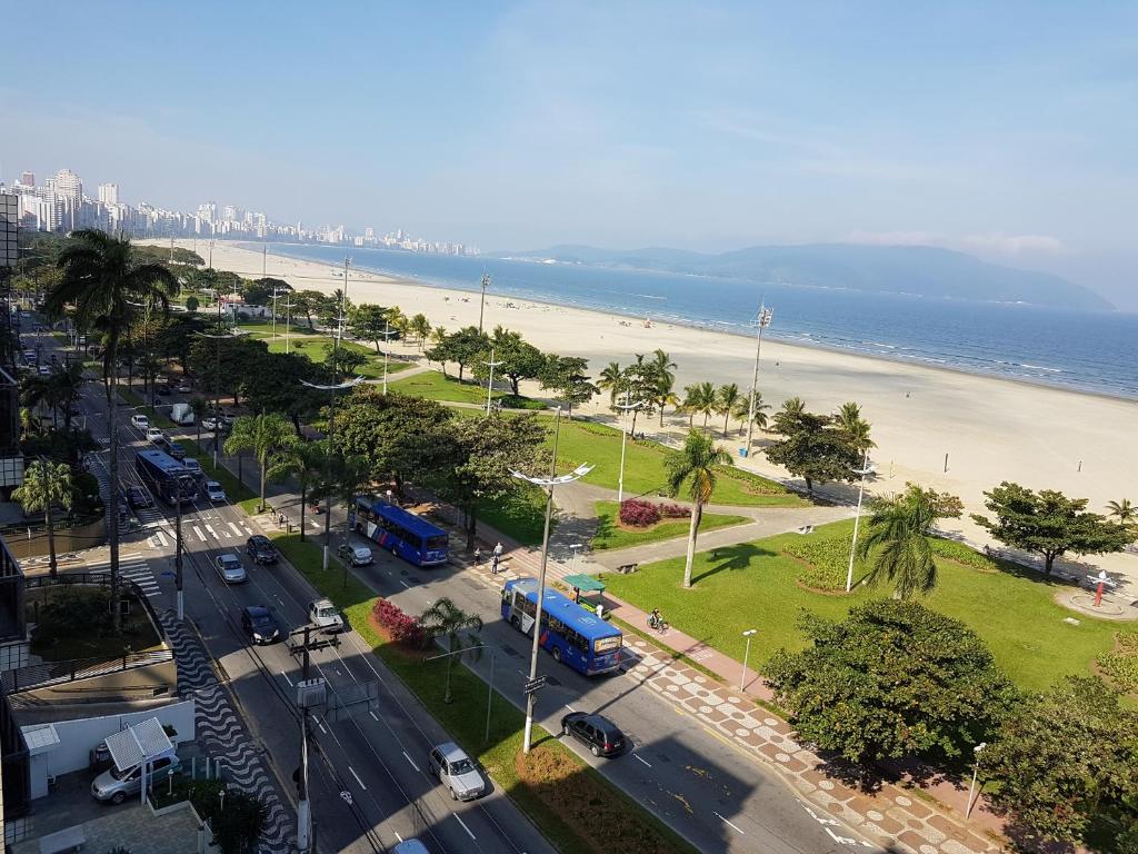  Santos - Apartamento Frente Mar C/ Ar Condicionado/ Garagem Privativa/Internet/TV a Cabo