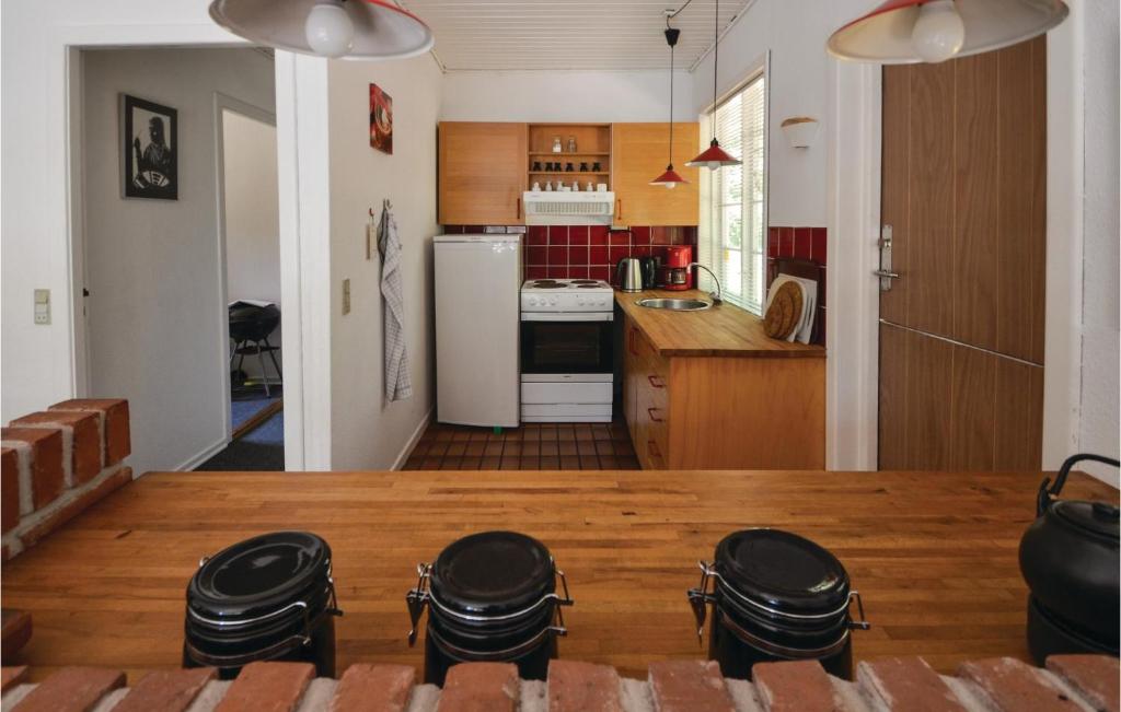 Kuchyň nebo kuchyňský kout v ubytování Holiday Home Gyvelvej Ebeltoft Iii