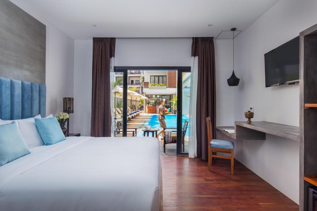 Bazén v ubytování Siem Reap Palace Hotel & Spa nebo v jeho okolí