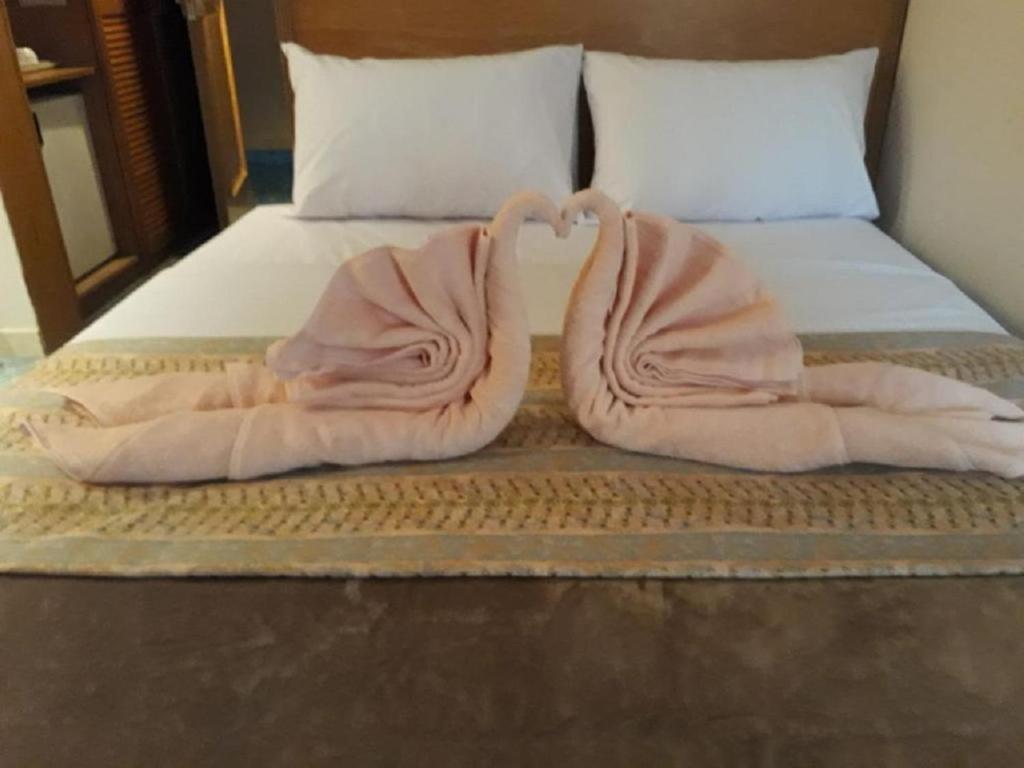 Postel nebo postele na pokoji v ubytování Terrace Hotel