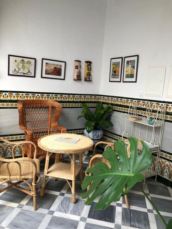 Część wypoczynkowa w obiekcie Lujosa suite privada en casa del S XIX