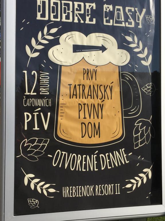 Certifikát, hodnocení, plakát nebo jiný dokument vystavený v ubytování Apartmán Smokovec