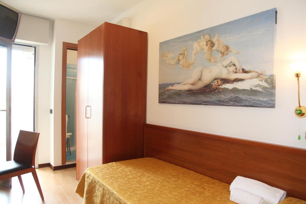 Кровать или кровати в номере Hotel Gran Venere Beach 3 Superior