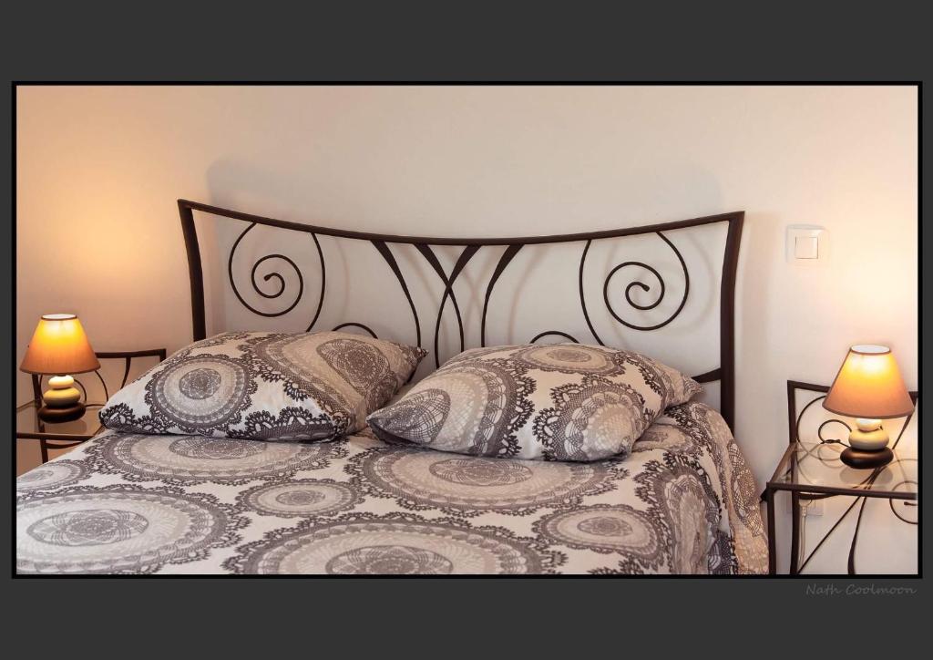 Postel nebo postele na pokoji v ubytování Appartement moderne, vue imprenable