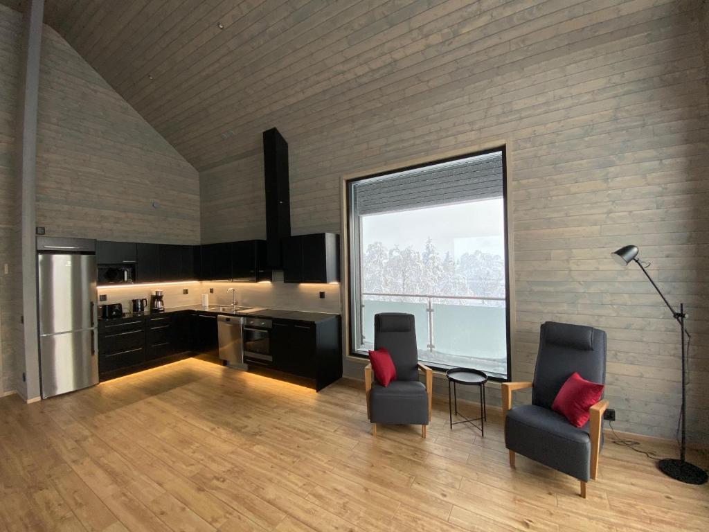 Гостиная зона в Villas Karhunpesä