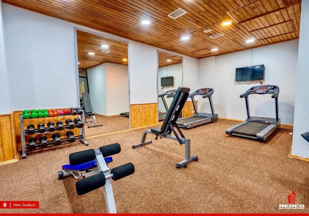 Fitness centrum a/nebo fitness zařízení v ubytování GVC 441 New Gudauri