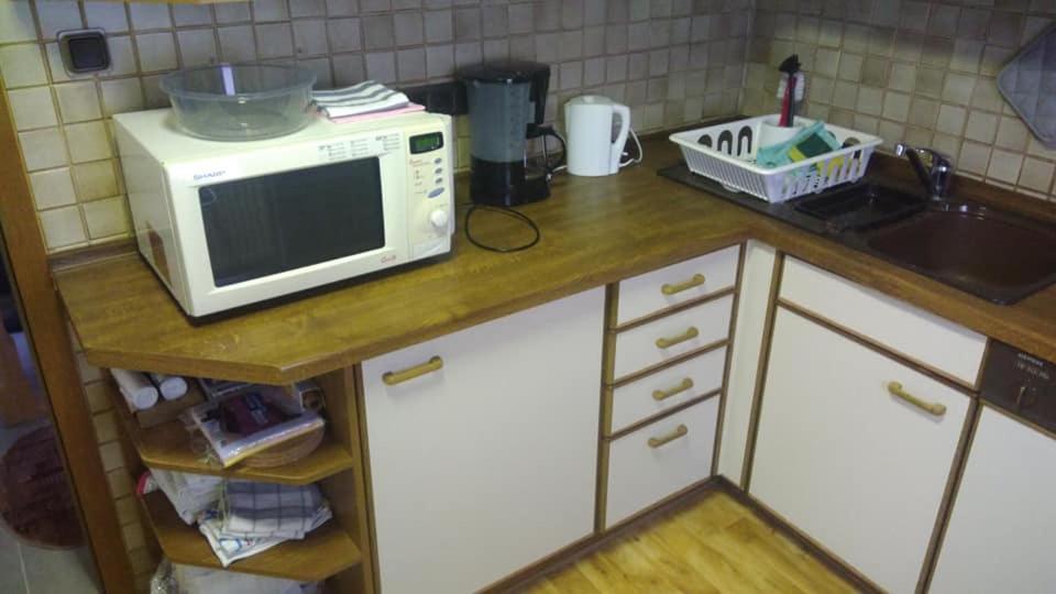 Kuchyň nebo kuchyňský kout v ubytování "Klein und Fein"-Monteurzimmer Pohlheim