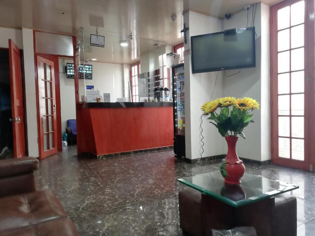 TV a/nebo společenská místnost v ubytování Hotel Gun Glub