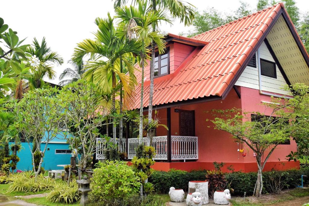 Het gebouw waarin de homestay zich bevindt