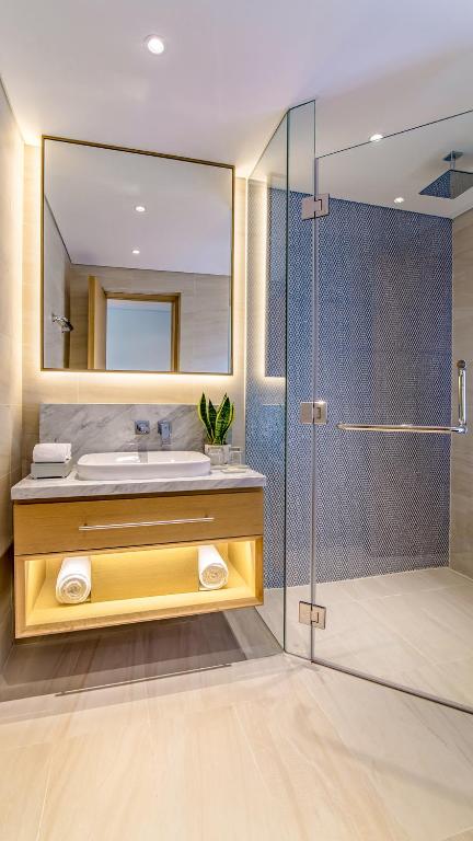 Koupelna v ubytování Sel de Mer Hotel & Suites