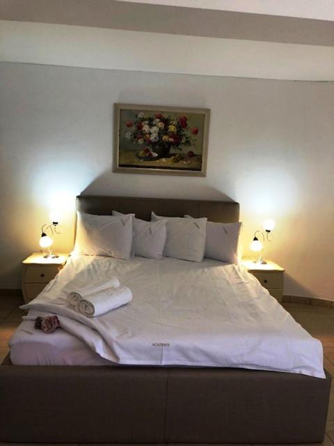 Postel nebo postele na pokoji v ubytování Academy Hotel