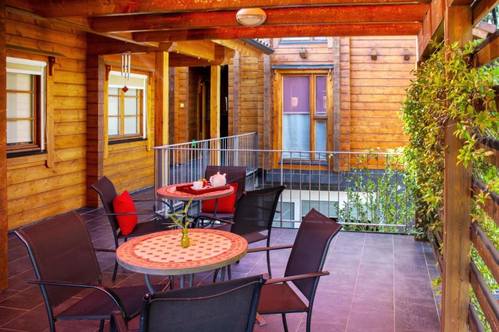 Balkón alebo terasa v ubytovaní Hotel Somlom - ECO Friendly Montseny