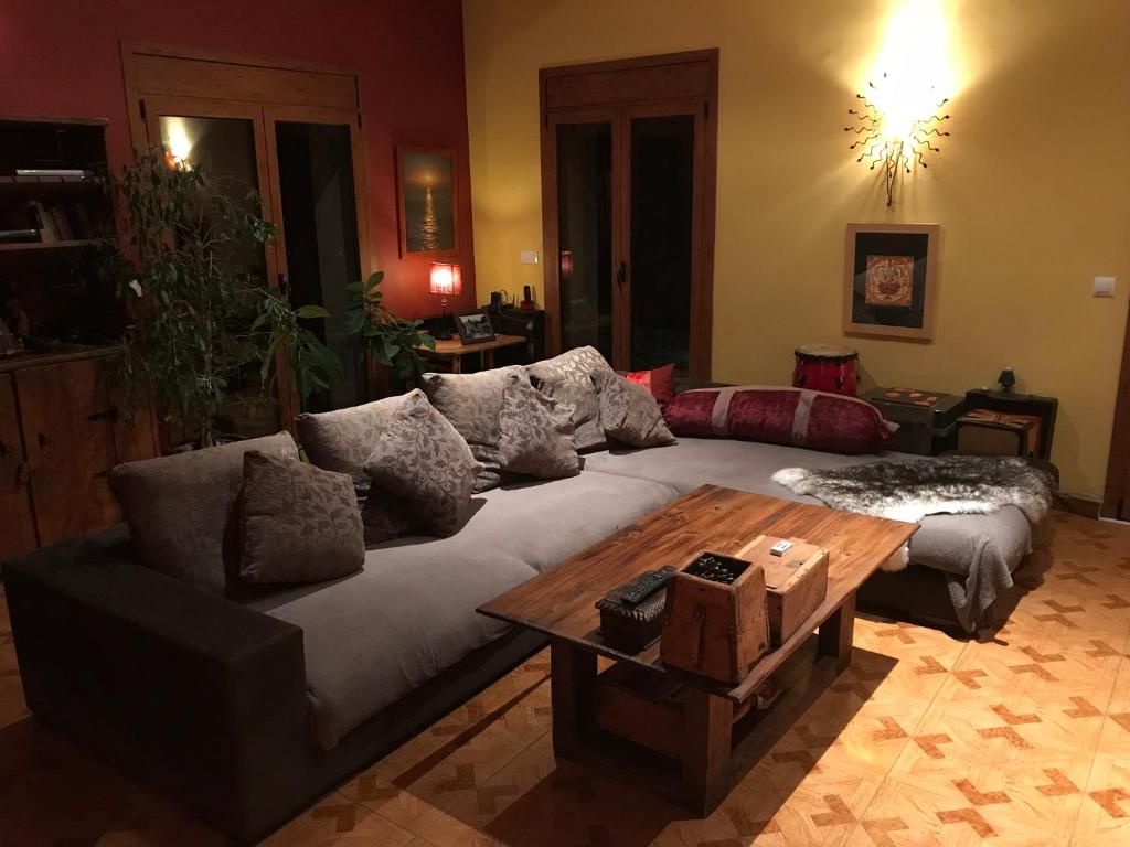 Posezení v ubytování Casa Rustica Cabanes