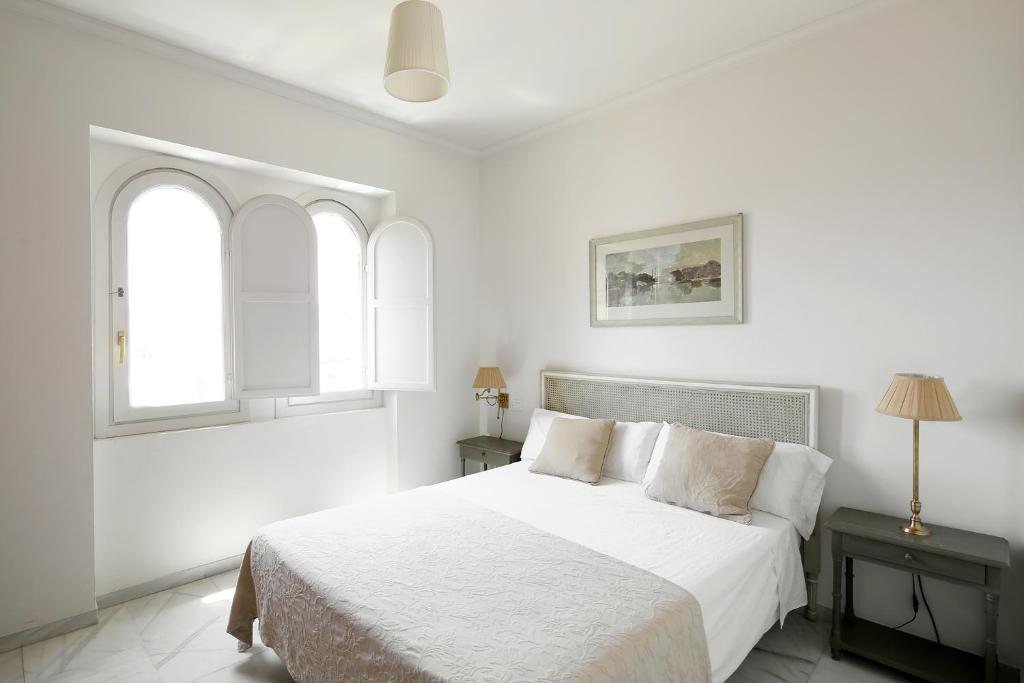 Posteľ alebo postele v izbe v ubytovaní Veoapartment Alameda Penthouse