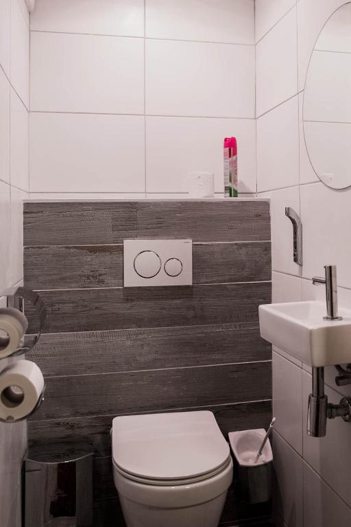 Koupelna v ubytování Hotel Atlanta