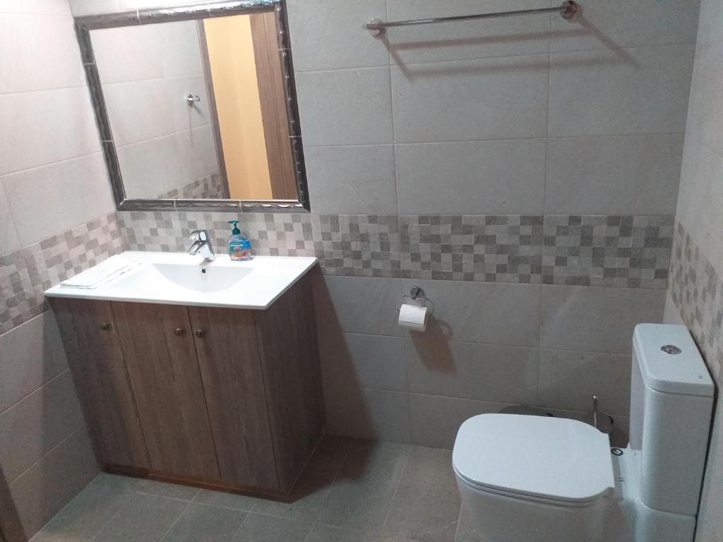Koupelna v ubytování Villa Yioukkas