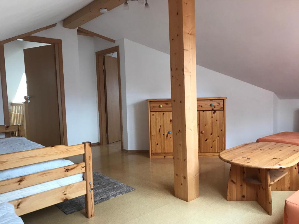 Postel nebo postele na pokoji v ubytování Feriendomizil-Stegemann