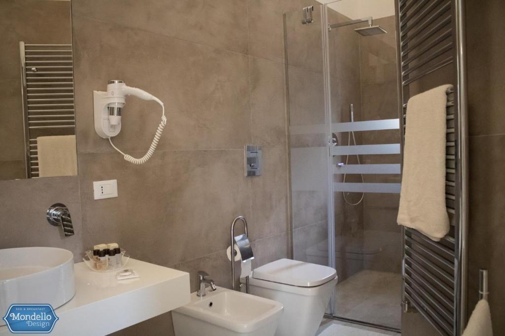 Koupelna v ubytování B&B Mondello Design