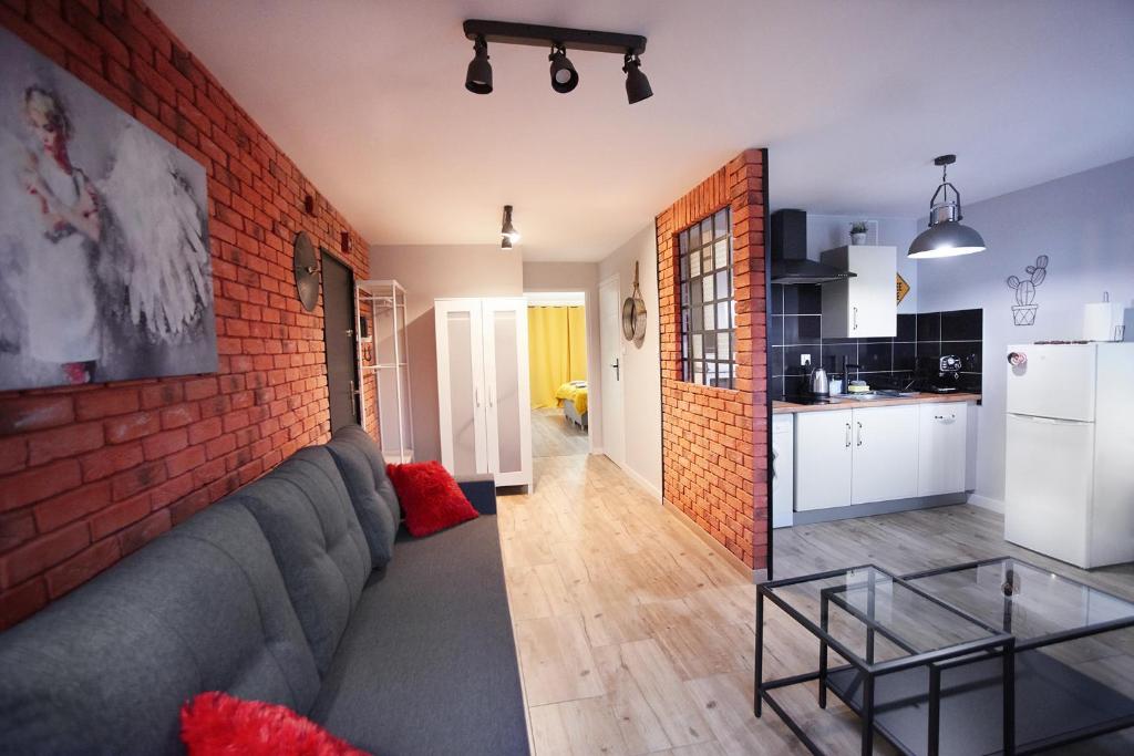 Kuchyňa alebo kuchynka v ubytovaní Apartament Zdrojowy
