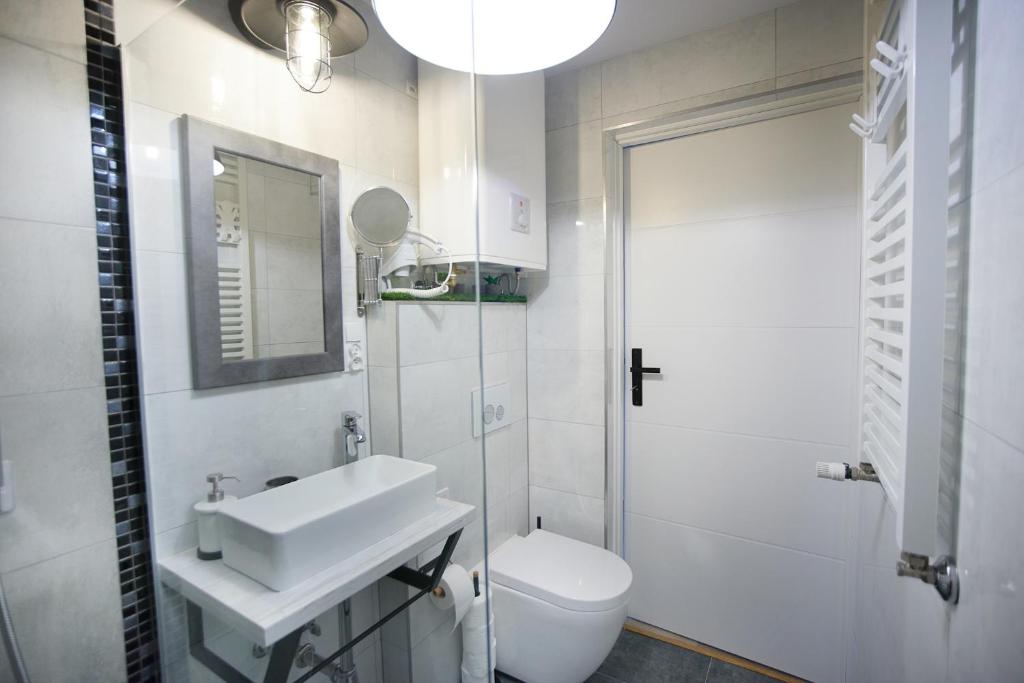 Kúpeľňa v ubytovaní Apartament Zdrojowy