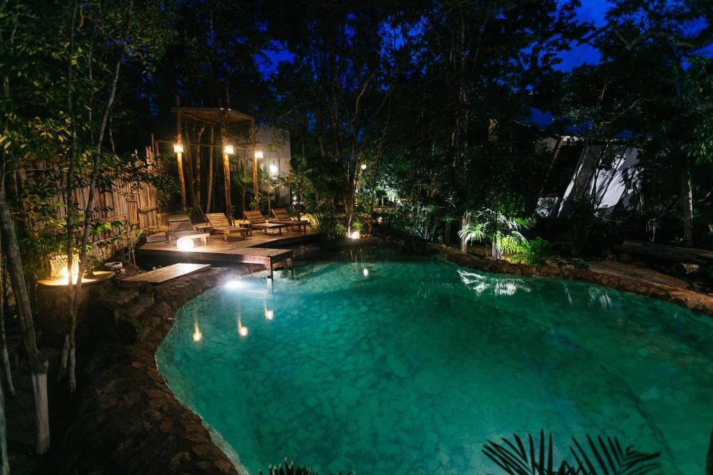 Bazén v ubytování Nahouse Jungle Lodges nebo v jeho okolí