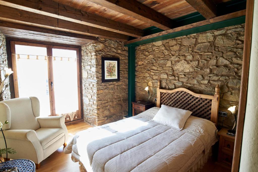 Postel nebo postele na pokoji v ubytování Apartamentos Solsalient