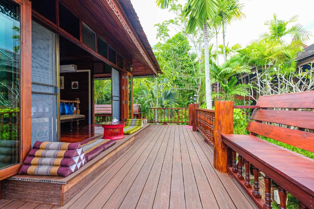 Zahrada ubytování Rommai Villa Chiang Rai
