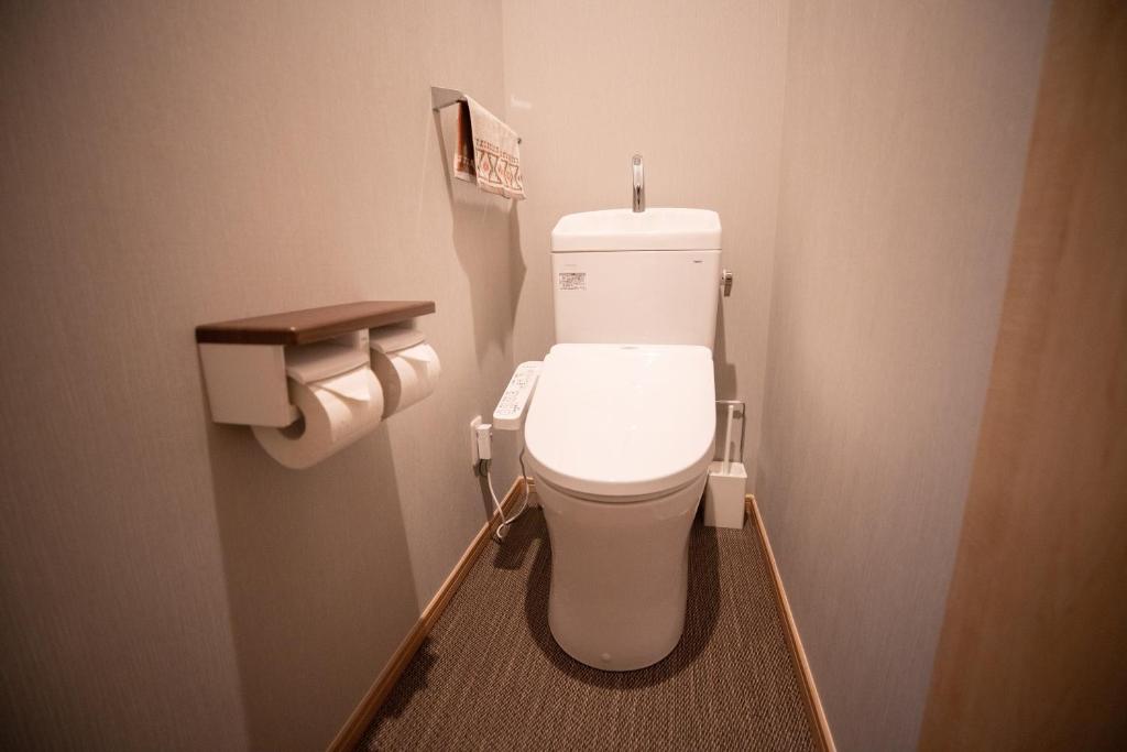 Koupelna v ubytování Onya Kaede