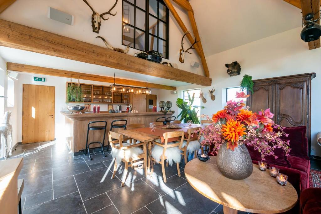 Kuchyň nebo kuchyňský kout v ubytování Hoeve De Zuidhoek
