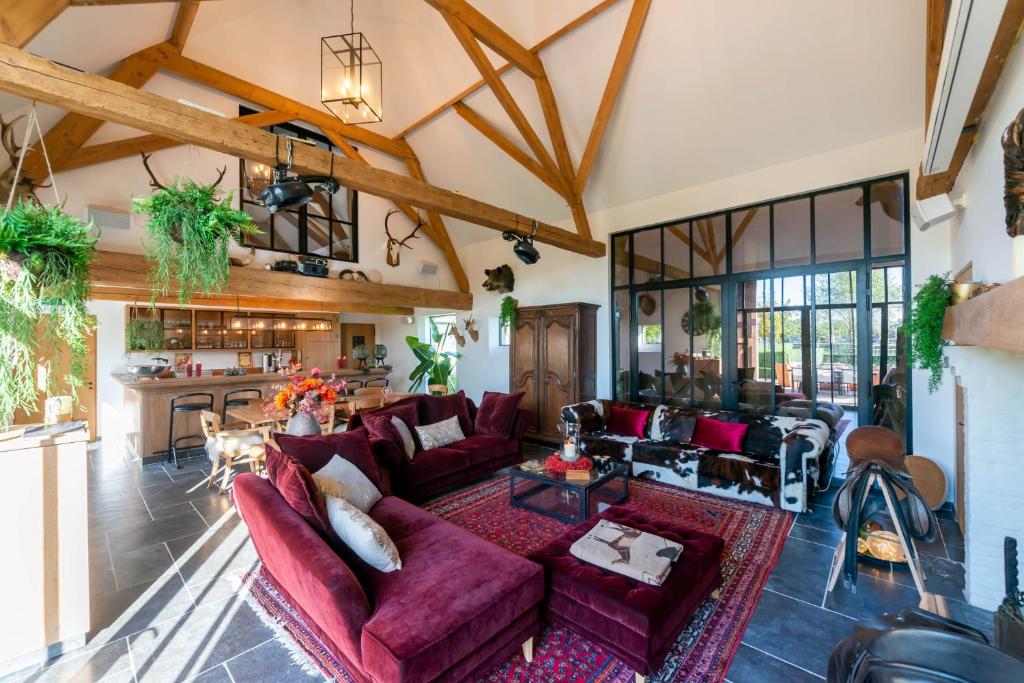 Posezení v ubytování Hoeve De Zuidhoek