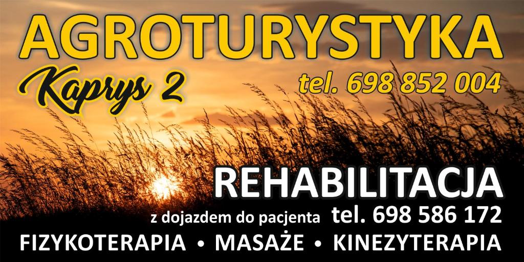 a poster for a festival with a sunset in the background at Agroturystyka KAPRYS 2 in Białogard