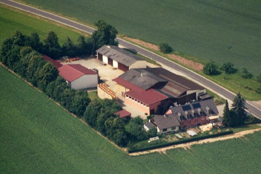 Letecký snímek ubytování Ferienwohnungen Maintal