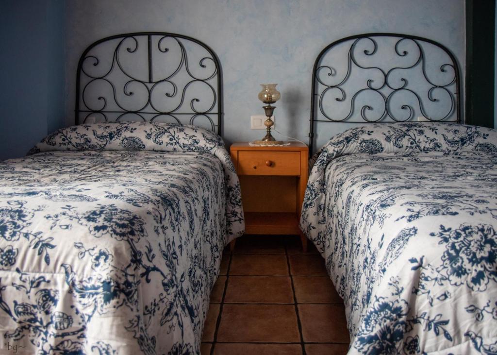 Posteľ alebo postele v izbe v ubytovaní Casa Rural Nestazar II