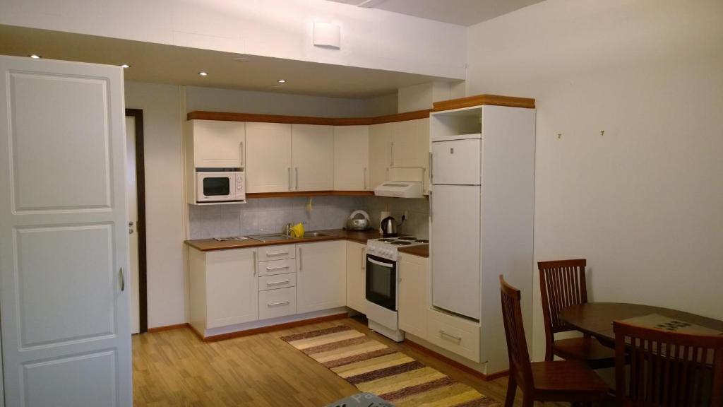 Kuchyň nebo kuchyňský kout v ubytování Ruskalinna Apartments