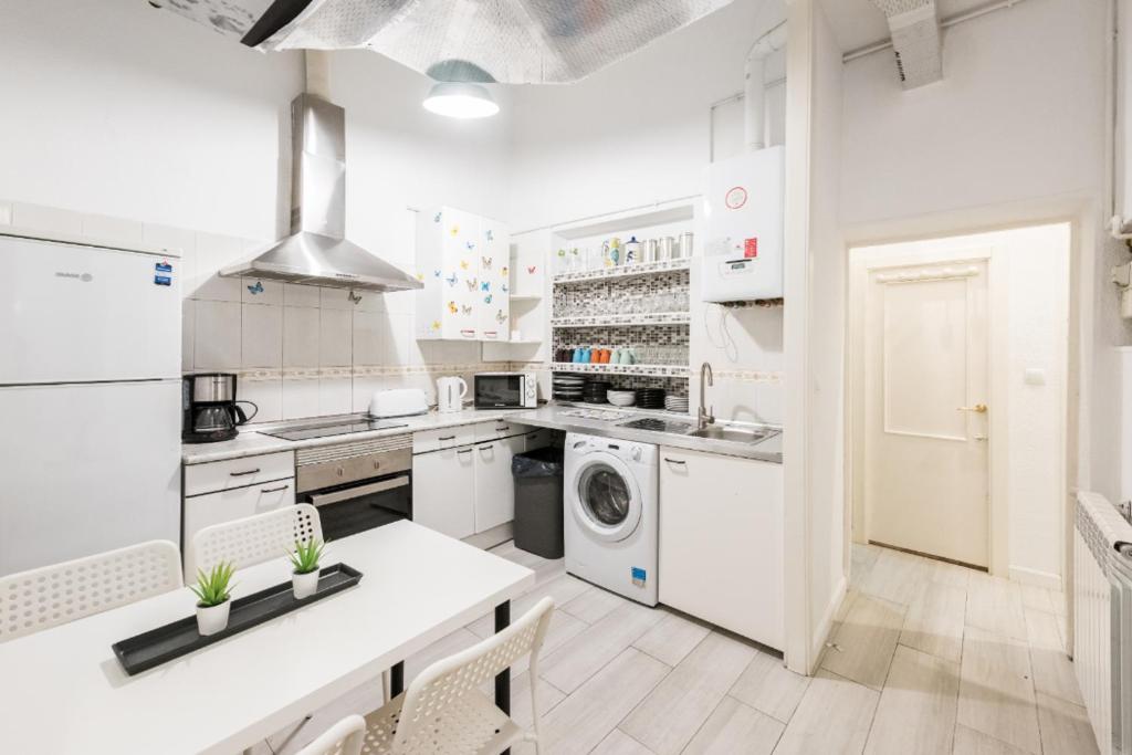 Kuchyň nebo kuchyňský kout v ubytování M&F Apartaments Chueca