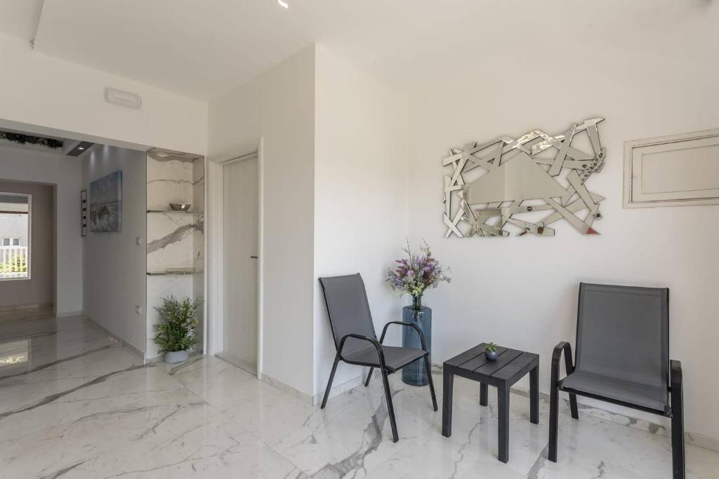 Posezení v ubytování Royal Gold Apartment