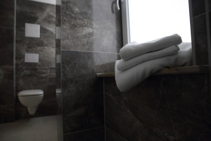 Koupelna v ubytování A&F Hotel Chemnitz
