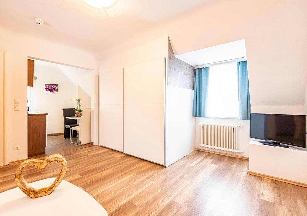 TV a/nebo společenská místnost v ubytování Hotel Bristol