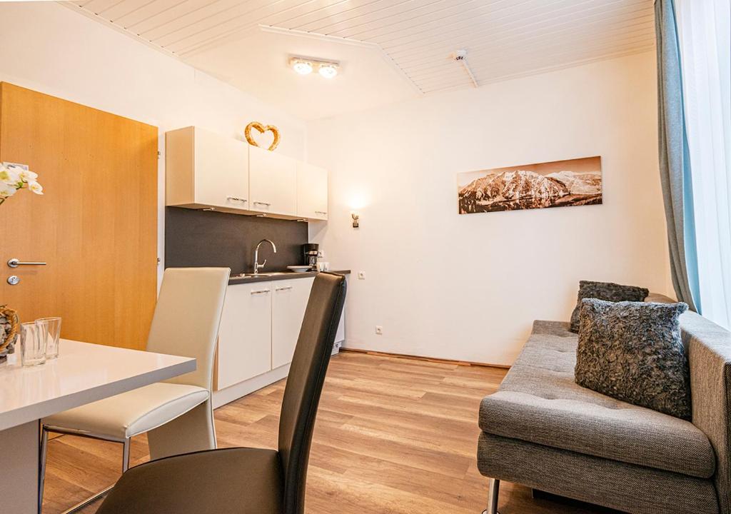 Kuchyň nebo kuchyňský kout v ubytování Hotel Bristol
