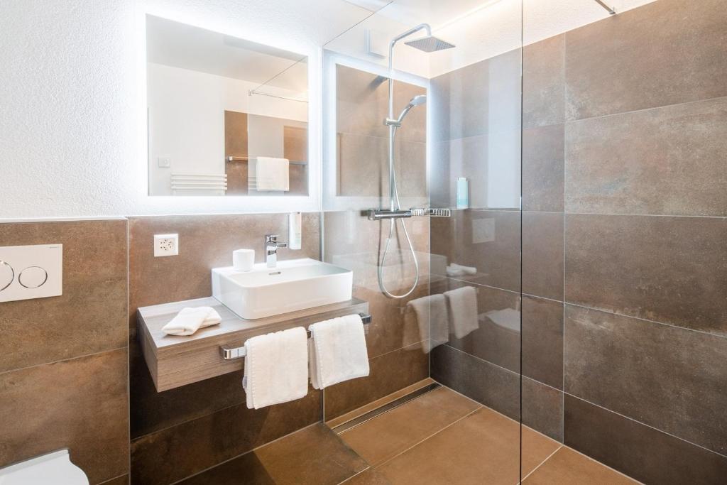 Koupelna v ubytování Hotel Al Ponte